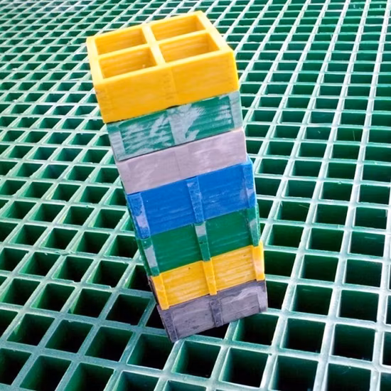 Cubierta de zanja de cubierta Tubo de drenaje Piso de acera Rejilla de fibra de vidrio Rejilla de FRP